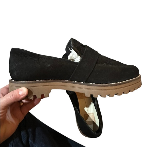 NWOB Dolce Vita Black Suede Leather Aubree Loafer Flats Shoe - Picture 6 of 12